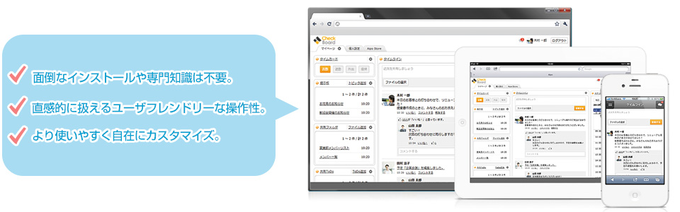スケジュール管理ソフトウェア「CheckBoard(チェックボード)」